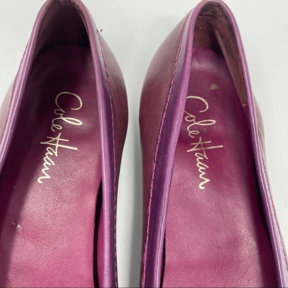 Cole Haan NikeAir Penny Loafers Women’s Size 9.5B Shoes Burgundy/PurpleSlip On - Picture 10 of 10